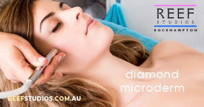 Diamond Microdermabrasion is the first step to all facial treatments, available at Reef Studios in Rockhampton