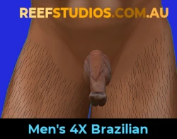 Men's 4X Full Brazilian Wax or Full Manzilian