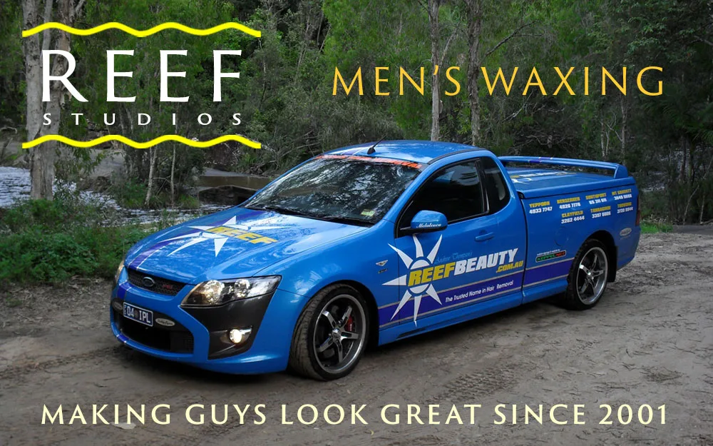 The Reef Ford Falcon FPV promoting men's waxing